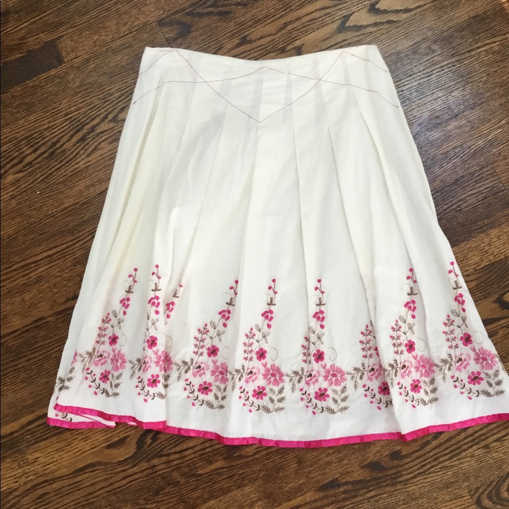 White 100% Cotton Skirt
